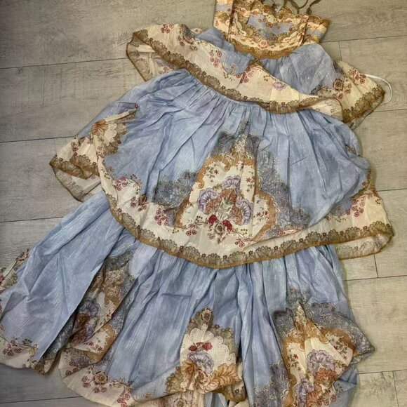 Zimmermann Tiered Camisole Dress Size 1 – Gorgeous Fabric, Tried On - Picture 6 of 17